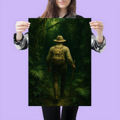 Percy Fawcett entering Amazonian green darkness poster 3
