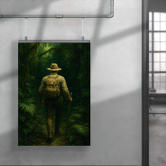 Percy Fawcett entering Amazonian green darkness poster 4