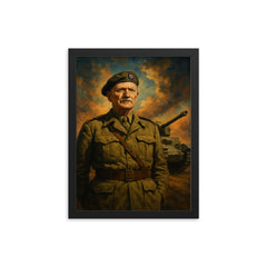 Percy Hobart framed print on a plain backdrop in size 12"x16".