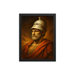 Pericles framed print on a plain backdrop in size 12"x16".