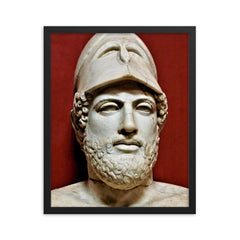 Pericles framed print on a plain backdrop in size 16"x20".