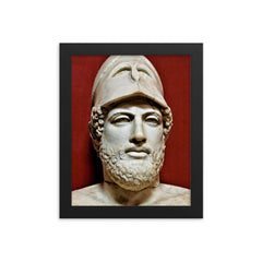 Pericles framed print on a plain backdrop in size 8"x10".