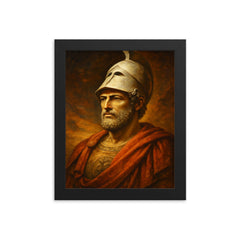Pericles framed print on a plain backdrop in size 8"x10".