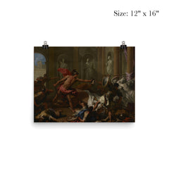 Perseus Confronting Phineus with the Head of Medusa by Sebastiano Ricci poster 3