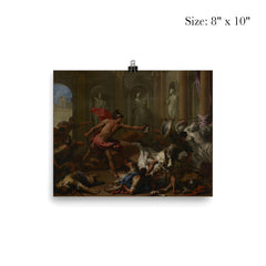 Perseus Confronting Phineus with the Head of Medusa by Sebastiano Ricci poster 4