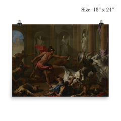 Perseus Confronting Phineus with the Head of Medusa by Sebastiano Ricci poster 5