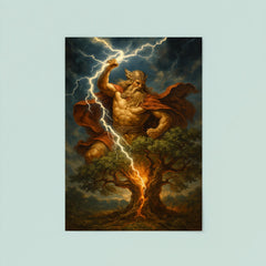 Perun striking oak with sacred lightning poster 8