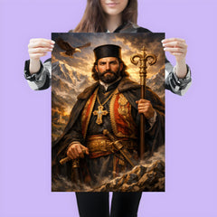 Petar II Petrovic Njegos mountain prince bishop portrait poster 3