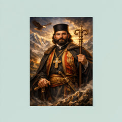 Petar II Petrovic Njegos mountain prince bishop portrait poster 8