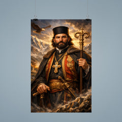 Petar II Petrovic Njegos mountain prince bishop portrait poster 9