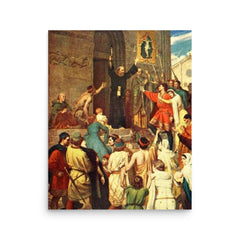 Peter the Hermit poster on a plain backdrop in size 16"x20".