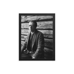 Peter Wessel Zapffe framed print on a plain backdrop in size 12"x16".