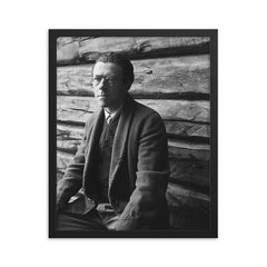 Peter Wessel Zapffe framed print on a plain backdrop in size 16"x20".