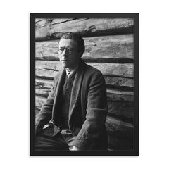 Peter Wessel Zapffe framed print on a plain backdrop in size 18"x24".