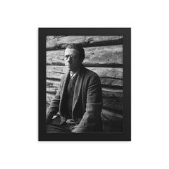 Peter Wessel Zapffe framed print on a plain backdrop in size 8"x10".