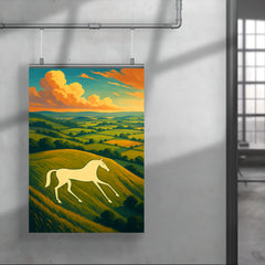Pewsey White Horse England poster 4
