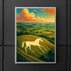 Pewsey White Horse England poster 5