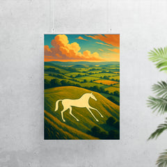 Pewsey White Horse England poster 7