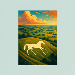 Pewsey White Horse England poster 8