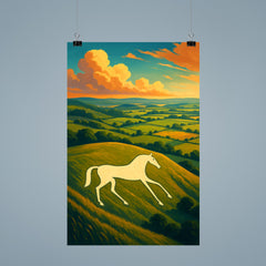 Pewsey White Horse England poster 9