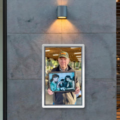 Pfc Faris Tuohy Holding a Photo After Battle on Eniwetok Atoll, 1944 poster 2