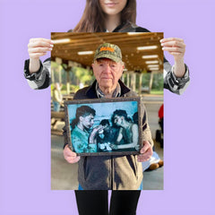 Pfc Faris Tuohy Holding a Photo After Battle on Eniwetok Atoll, 1944 poster 3