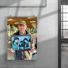 Pfc Faris Tuohy Holding a Photo After Battle on Eniwetok Atoll, 1944 poster 4