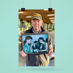Pfc Faris Tuohy Holding a Photo After Battle on Eniwetok Atoll, 1944 poster 6