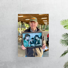 Pfc Faris Tuohy Holding a Photo After Battle on Eniwetok Atoll, 1944 poster 7