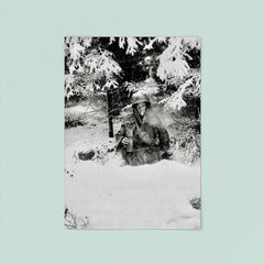 Pfc George A. Guckenberger in Foxhole, 506th PIR, 101st Airborne Division, Siege of Bastogne, January 14, 1945 poster 8