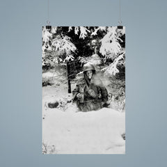 Pfc George A. Guckenberger in Foxhole, 506th PIR, 101st Airborne Division, Siege of Bastogne, January 14, 1945 poster 9