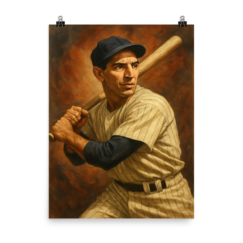 Phil Rizzutto poster on a plain backdrop in size 8