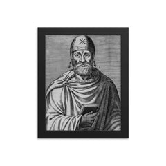 Philo of Alexandria framed print on a plain backdrop in size 8"x10".