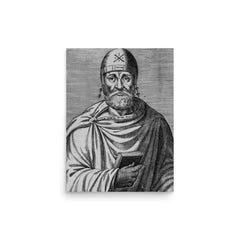 Philo of Alexandria poster on a plain backdrop in size 12"x16".