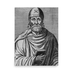 Philo of Alexandria poster on a plain backdrop in size 18"x24".