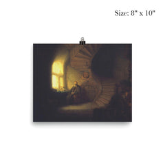 Philosopher in Meditation by Rembrandt van Rijn poster 4