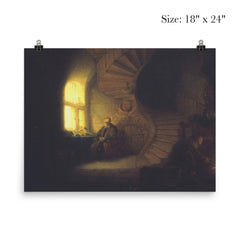 Philosopher in Meditation by Rembrandt van Rijn poster 5