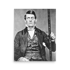 Phineas Gage poster on a plain backdrop in size 16"x20".