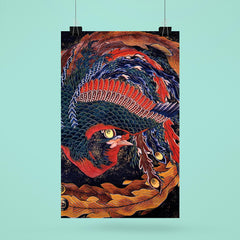 Phoenix by Hokusai poster 6