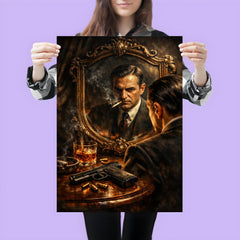 Pierre Drieu La Rochelle mirror and pistol poster 3