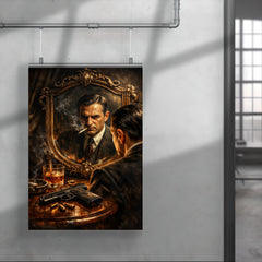Pierre Drieu La Rochelle mirror and pistol poster 4