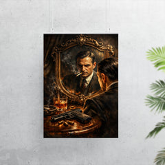 Pierre Drieu La Rochelle mirror and pistol poster 7
