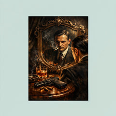 Pierre Drieu La Rochelle mirror and pistol poster 8