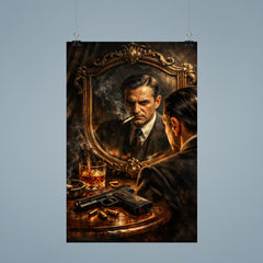Pierre Drieu La Rochelle mirror and pistol poster 9