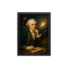 Pierre Simon Laplace framed print on a plain backdrop in size 12"x16".