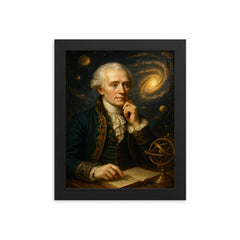 Pierre Simon Laplace framed print on a plain backdrop in size 8"x10".