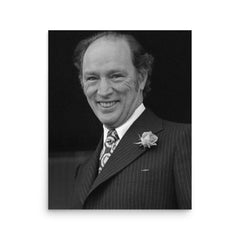 Pierre Trudeau poster on a plain backdrop in size 16"x20".