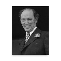 Pierre Trudeau poster on a plain backdrop in size 18"x24".