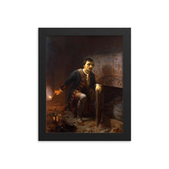 Pietro Micca framed print on a plain backdrop in size 8"x10".