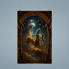 Pillars of Creation as baroque cosmic cathedral poster 9